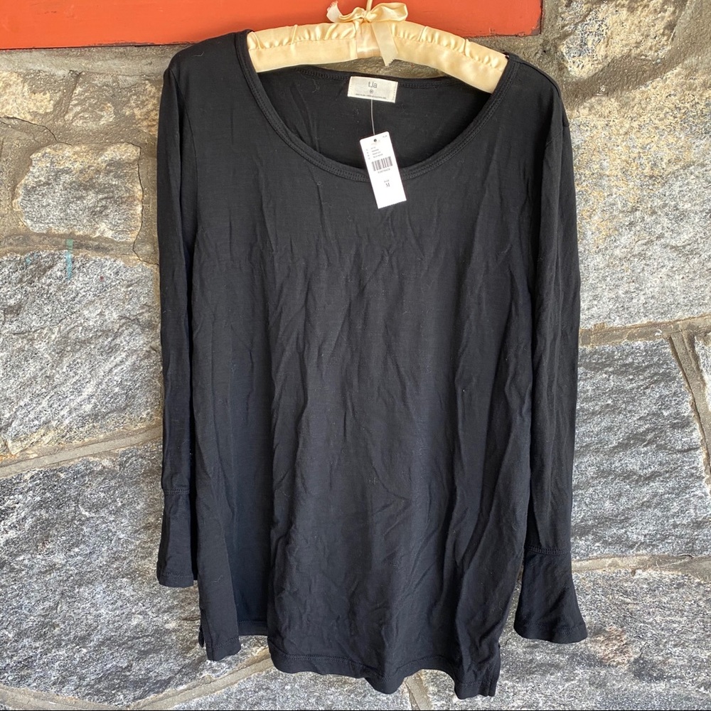 Anthropologie 3/4 length sleeve top